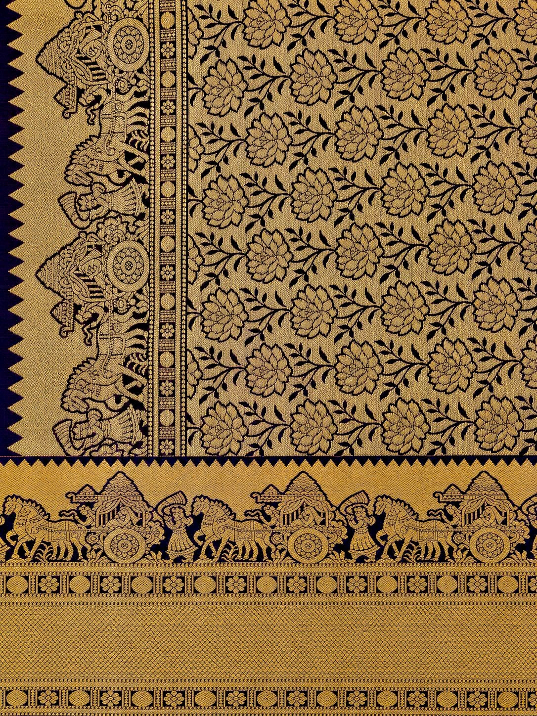 Kalyana Urvalam – Pure Silk Saree – Pallaku Motifs- Mint Green