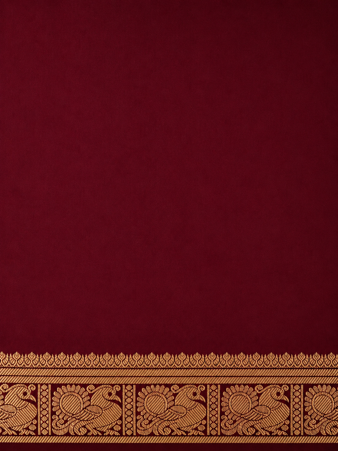 Kanchi Annam Aura – 2 Inch Border- Maroon