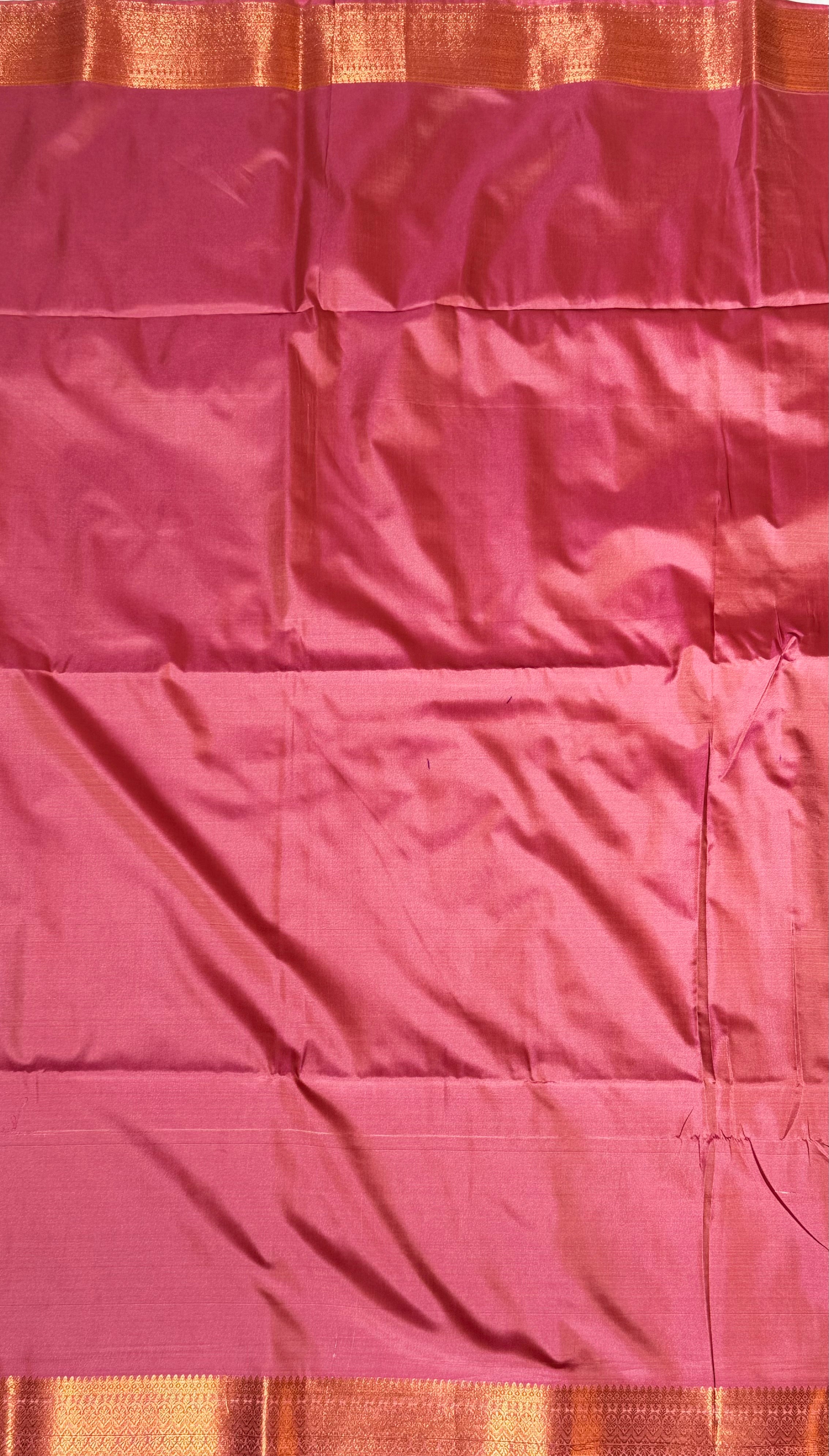 Soft Silk Saree - Plum