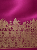Kalyana Urvalam – Pure Silk Saree – Pallaku Motifs – Deep Pink