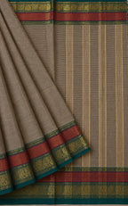 Kanchi Cotton Striped Saree