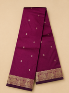 Kanchi Annam Aura – 2 Inch Border- Deep Wine