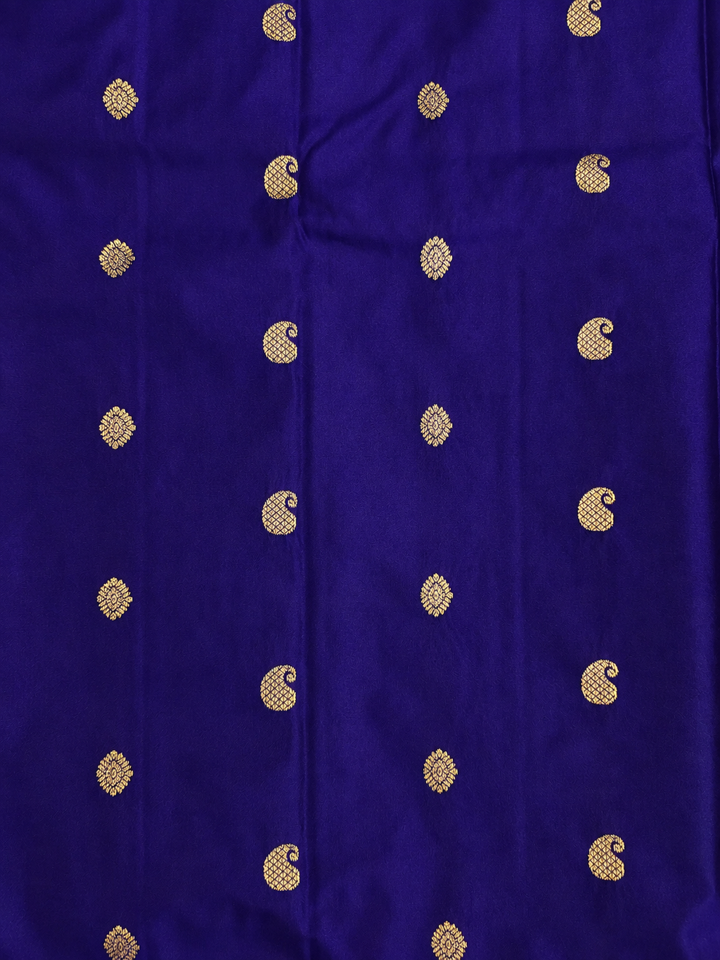 Kanchi Varisaipet Long Border Majesty- Deep Navy Blue