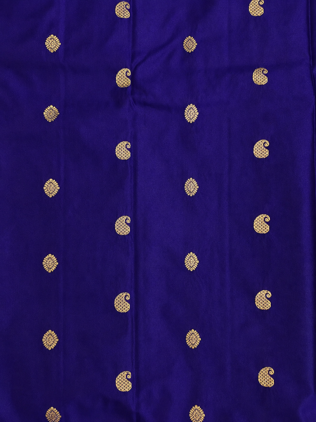 Kanchi Varisaipet Long Border Majesty- Deep Navy Blue