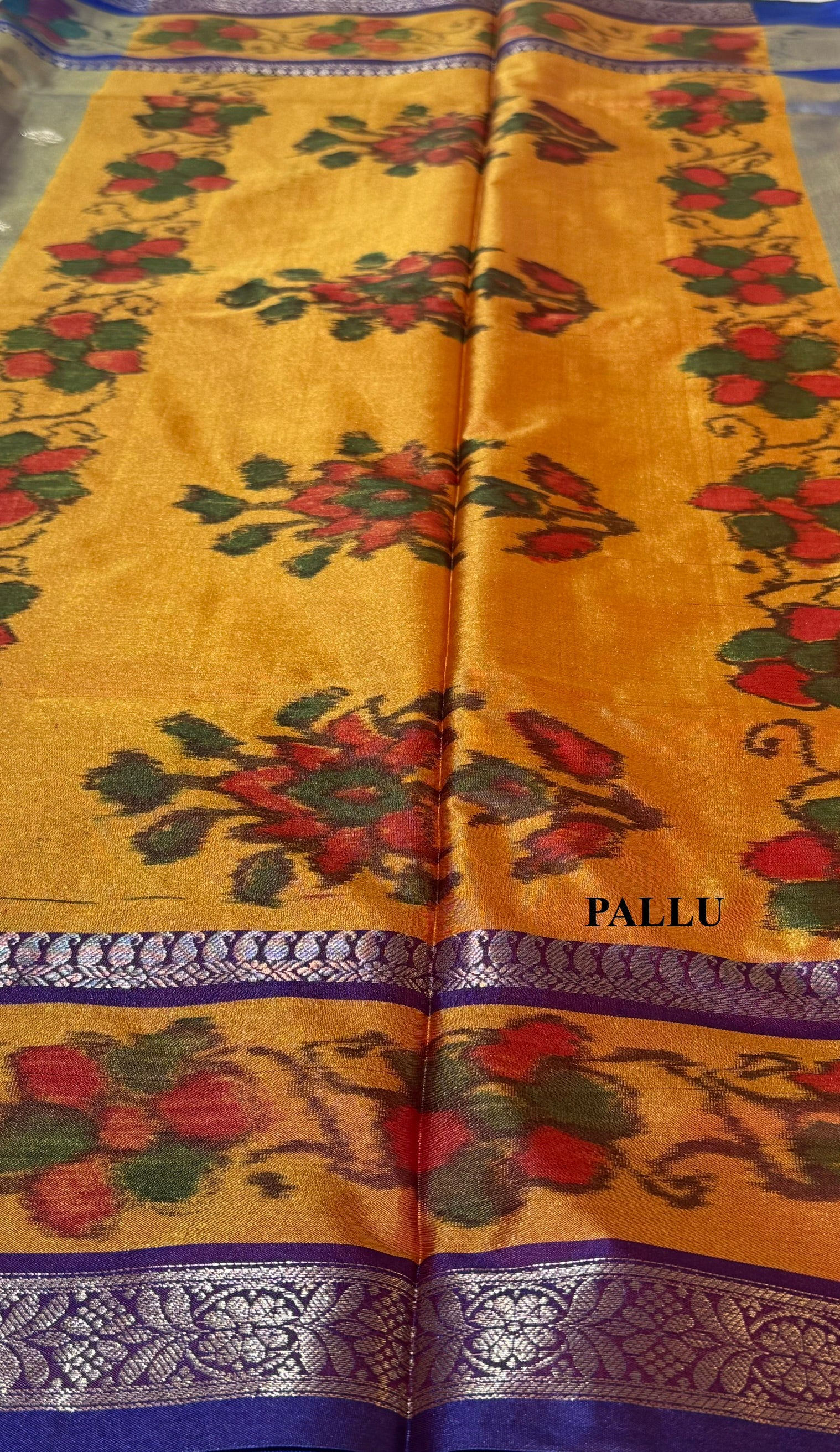 Vintage Silk Saree - Royal Blue