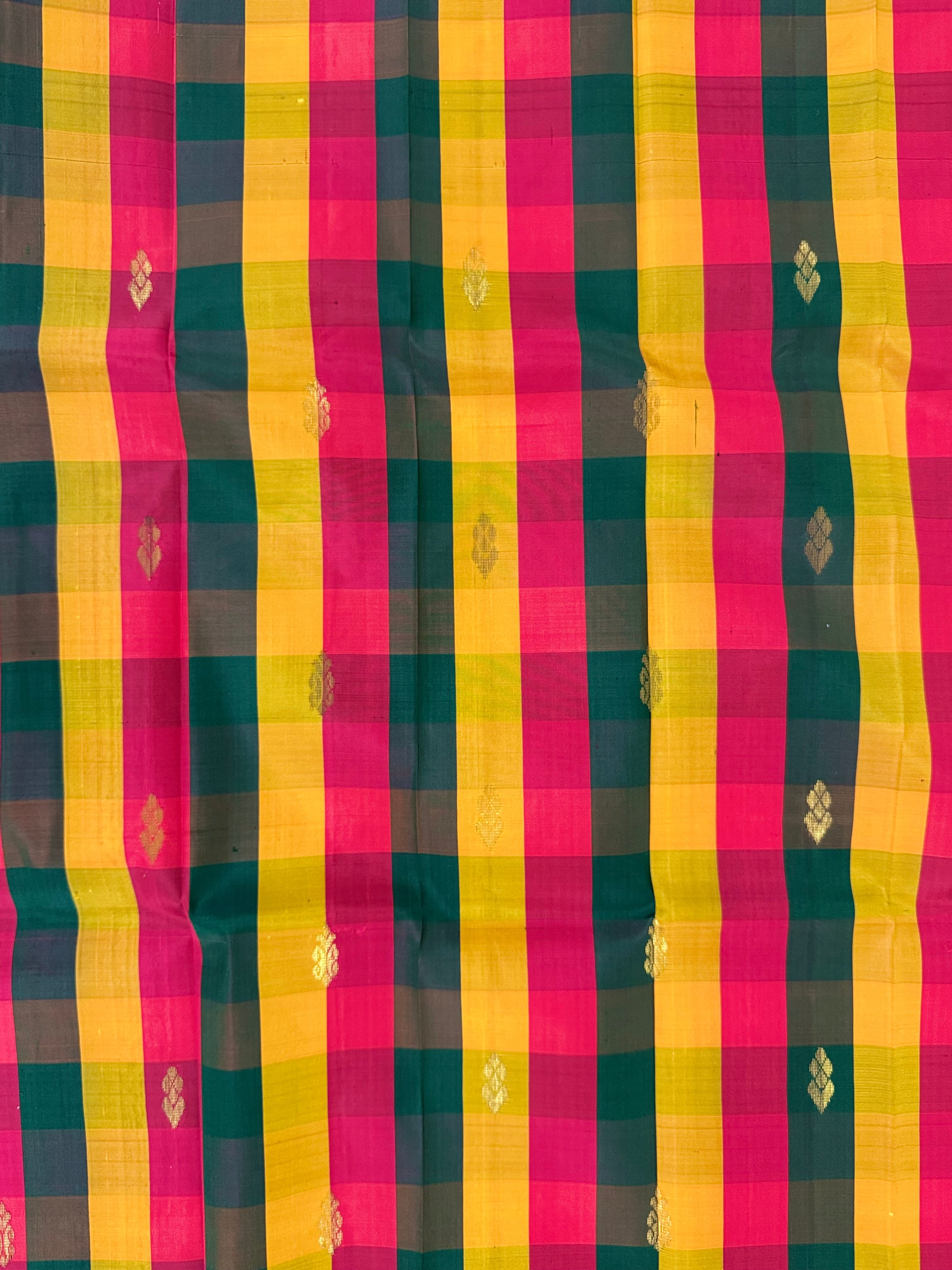 Pure Handloom Thirubhuvanam Silk Saree | பாலும் பழமும் | Green Pallu