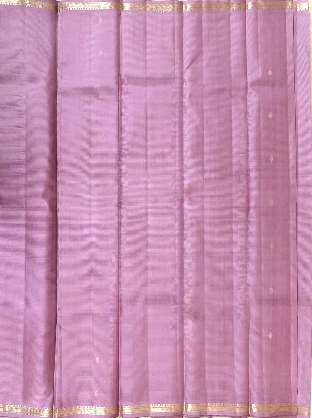 Pure Handloom Arani Silk Saree | Onion Pink | One Inch Border