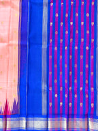 Pure Handloom Thirubhuvanam Silk Saree | Korvai | One Side தாழம்பூ Border