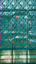 Silk Saree - Varisaipet Korvai Border & Flower Motifs