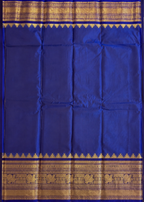 Kanchi Varisaipet Long Border Majesty- Deep Navy Blue