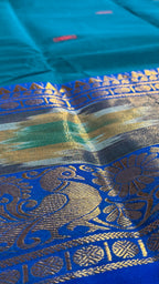 Ikkat Rettaipet Border Cotton Saree