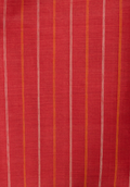Pure Chettinad Handloom Cotton Saree – Stripped Red Body with purple 2inch Border