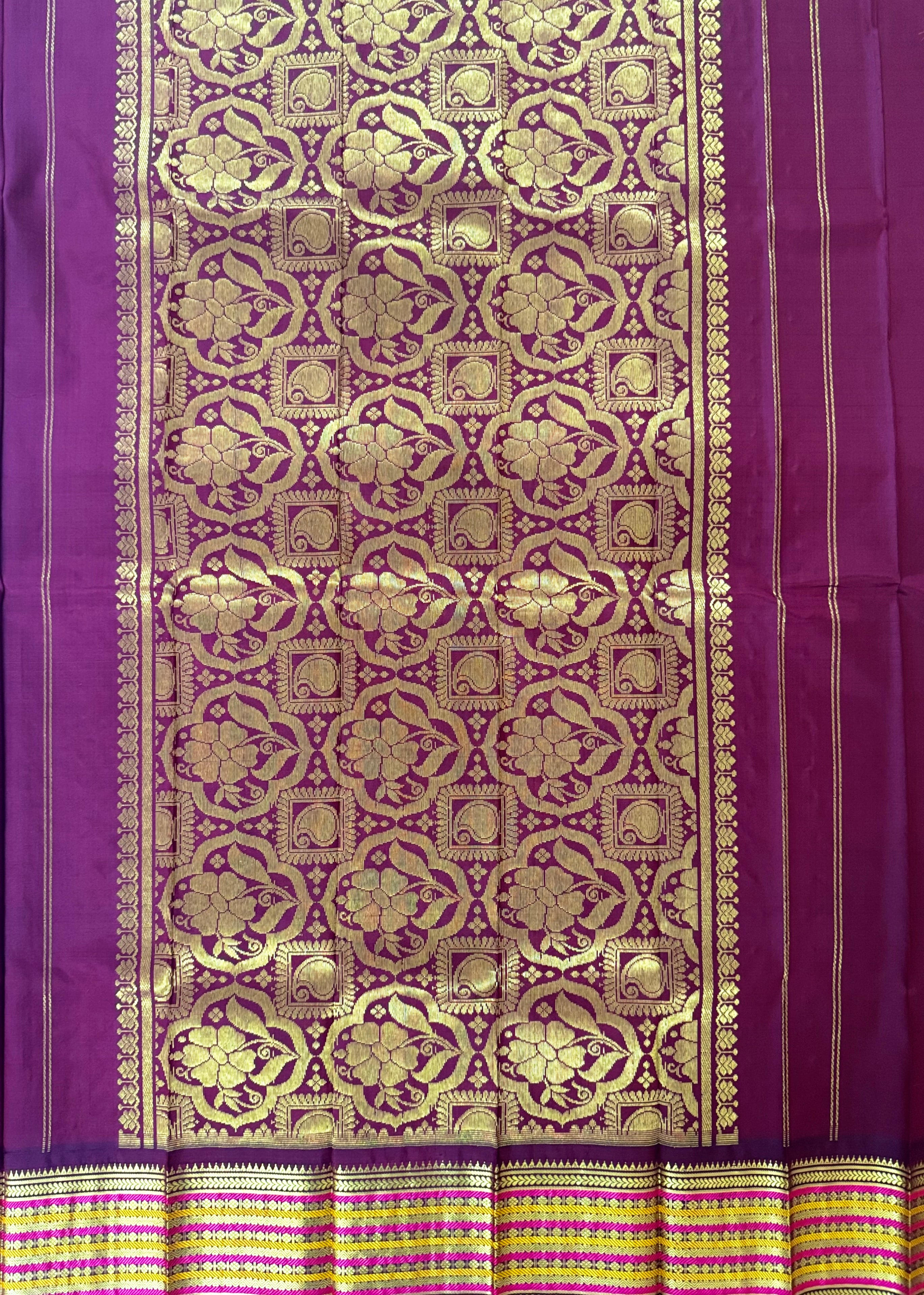Pure Handloom Thirubhuvanam Silk Saree | வரிசைபேட் Border | அன்னம் Motifs | Grand Pallu