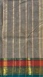 Kanchi Cotton Striped Saree