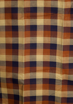 Madras Checks – Navy Blue with Beige Pure Cotton Saree