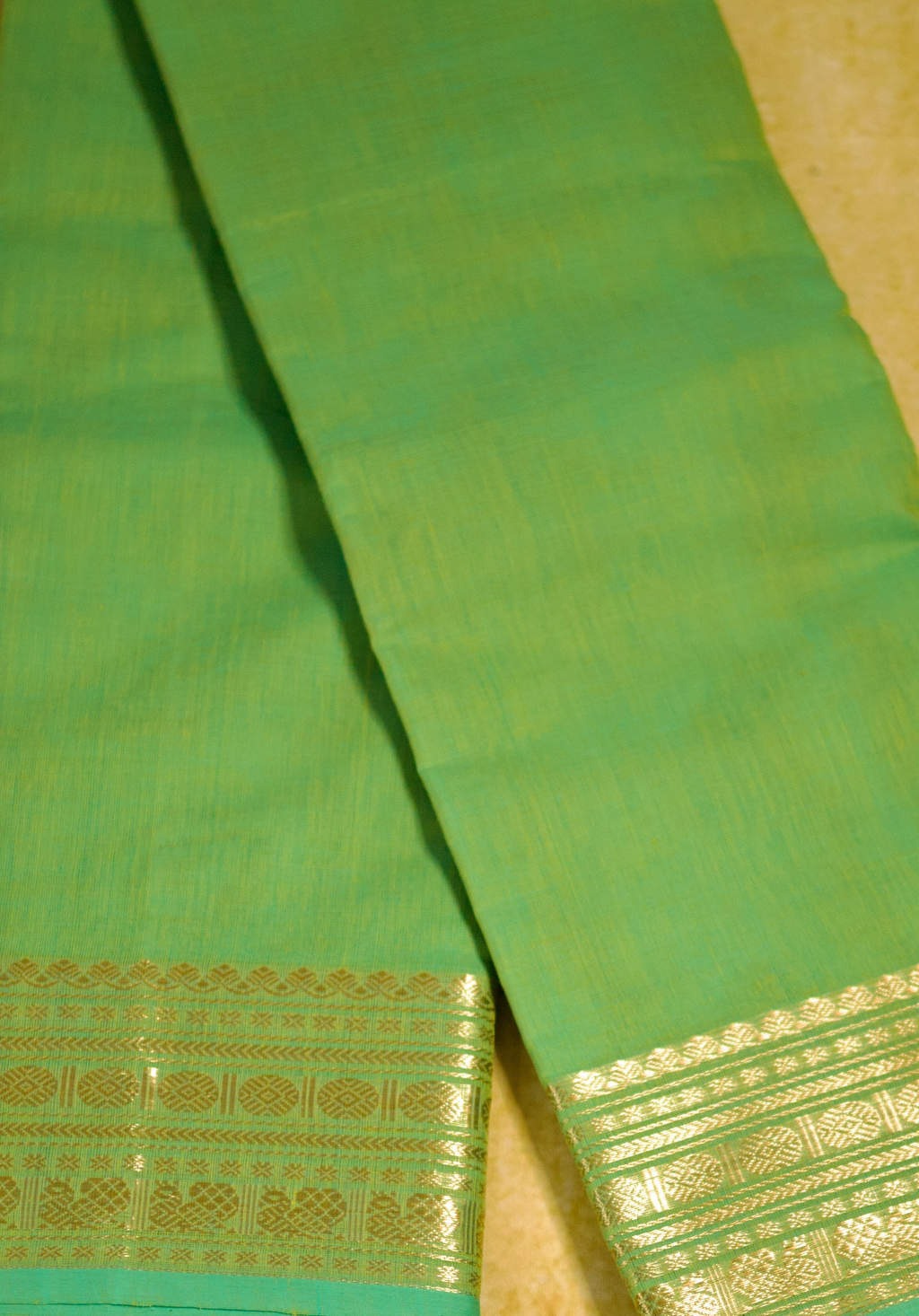 Pure Chettinad Handloom Cotton Saree – Green