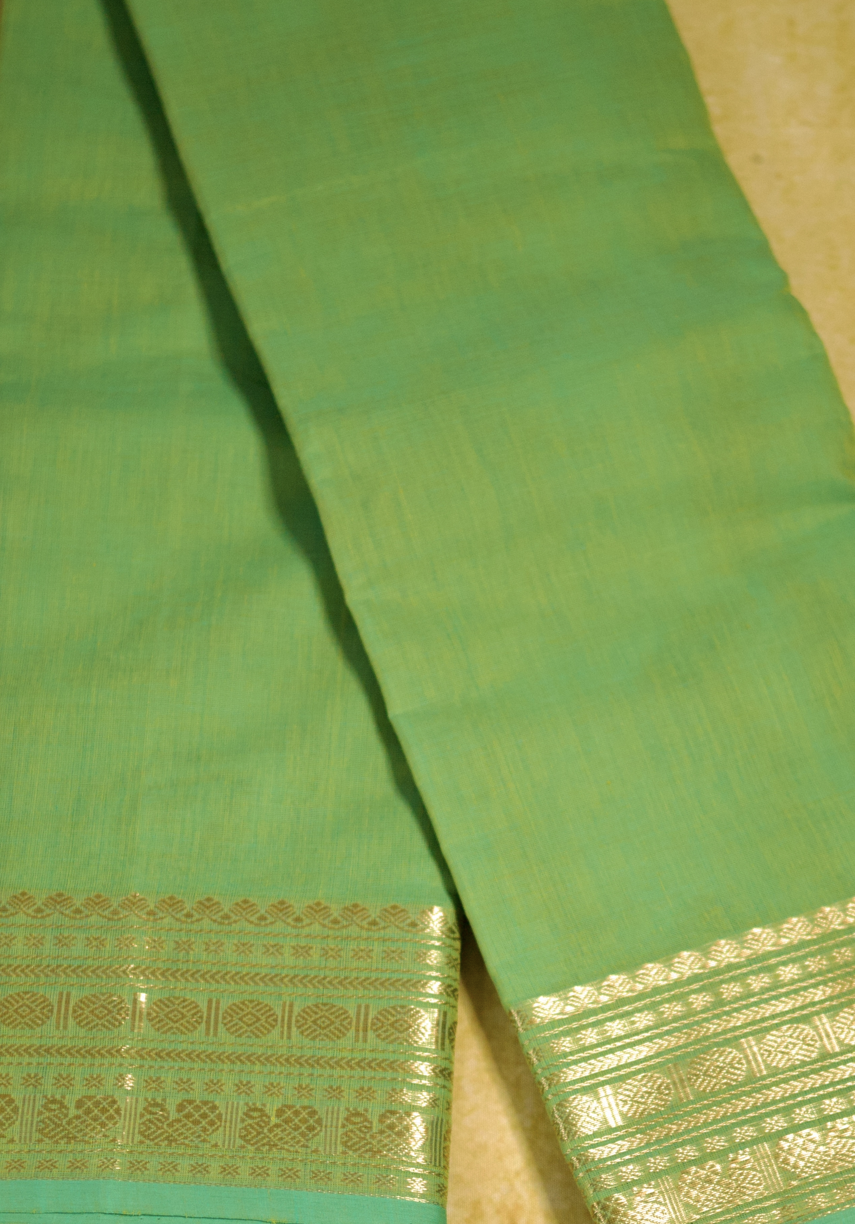 Pure Chettinad Handloom Cotton Saree – Green