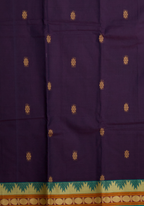 Handloom Chettinad Pure Cotton Saree with Thazhampoo Border