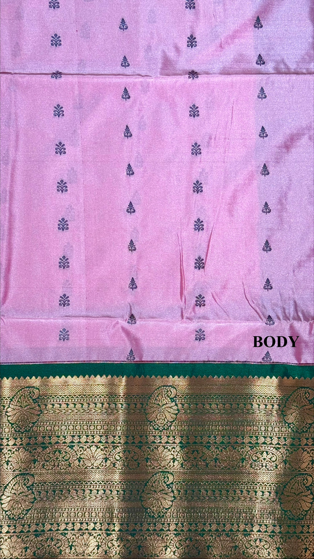 Soft Silk Saree - Dusty Rose Body with Varisaipet Border
