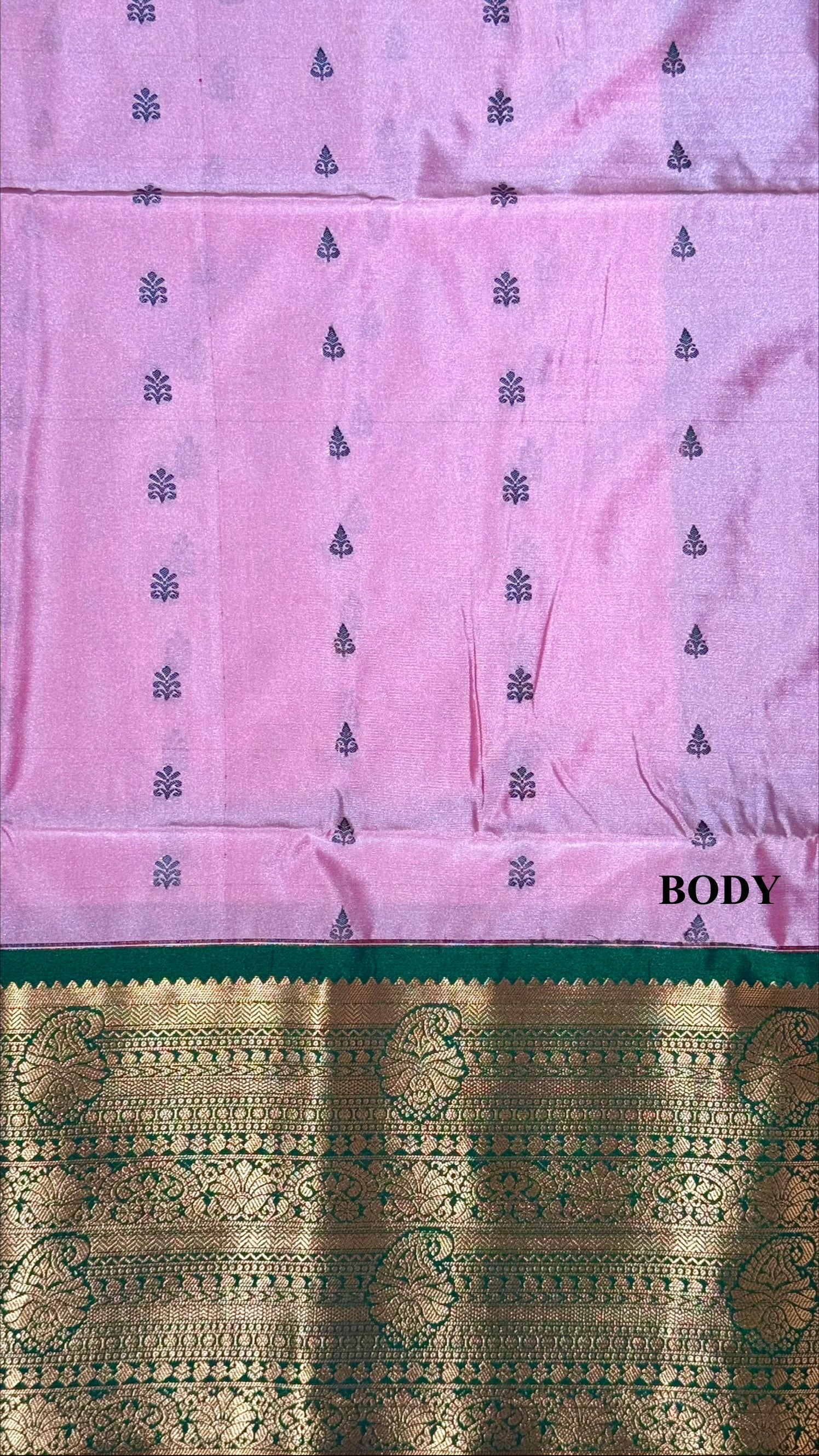 Soft Silk Saree - Dusty Rose Body with Varisaipet Border