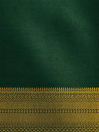 Kanchi Varisaipet Vasthram- Pure Silk Saree- Emerald Green