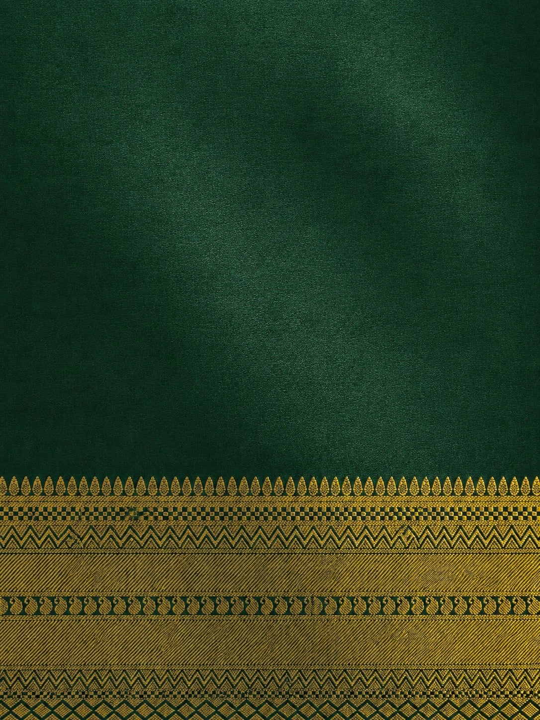 Kanchi Varisaipet Vasthram- Pure Silk Saree- Emerald Green