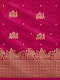 Kalyana Urvalam – Pure Silk Saree – Pallaku Motifs – Deep Pink