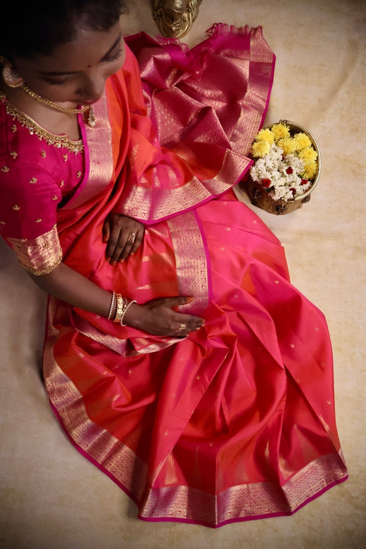 செம்பவளம்- Pure HANDLOOM SILK SAREE