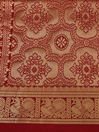 Kanchi Annam Aura – 2 Inch Border- Kumkum Red