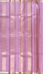Pure Handloom Arani Silk Saree | Onion Pink | One Inch Border