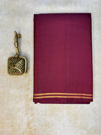 Pure Soft Silk Saree- Maroon with Baby Pink