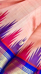 Pure Handloom Thirubhuvanam Silk Saree | Korvai | One Side தாழம்பூ Border