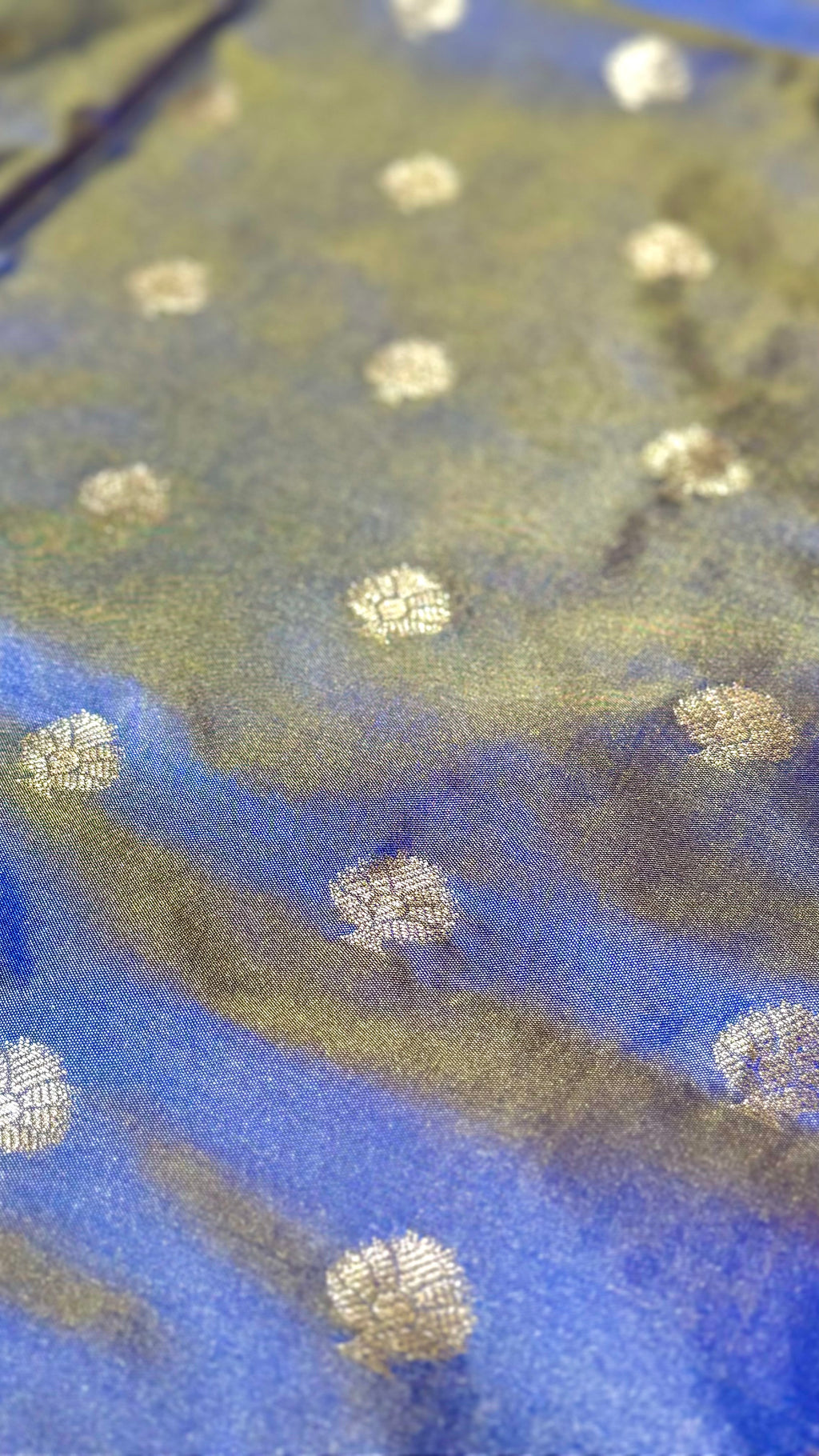 Vintage Silk Saree - Royal Blue
