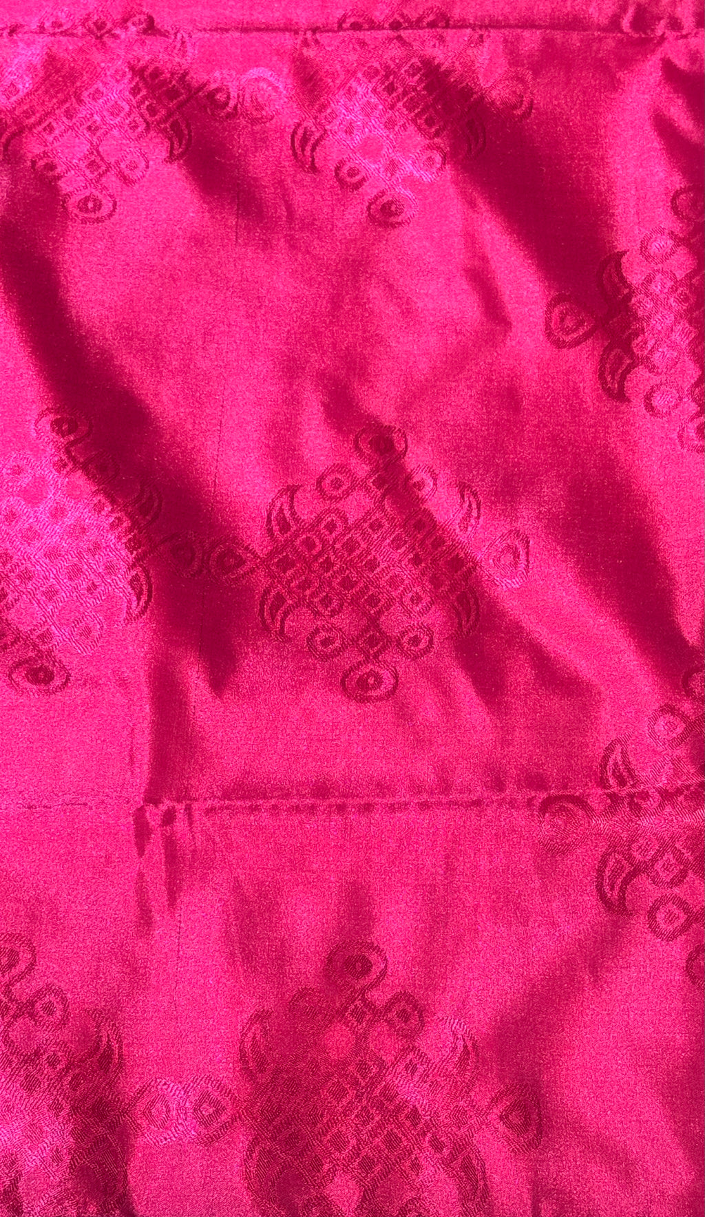 Soft Silk Saree with Vintage Kolam Motifs
