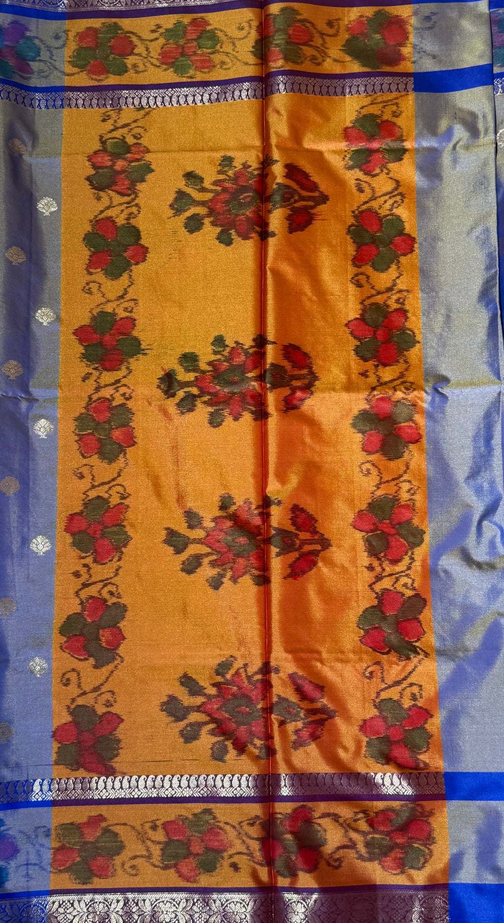 Vintage Silk Saree - Royal Blue