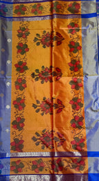 Vintage Silk Saree - Royal Blue
