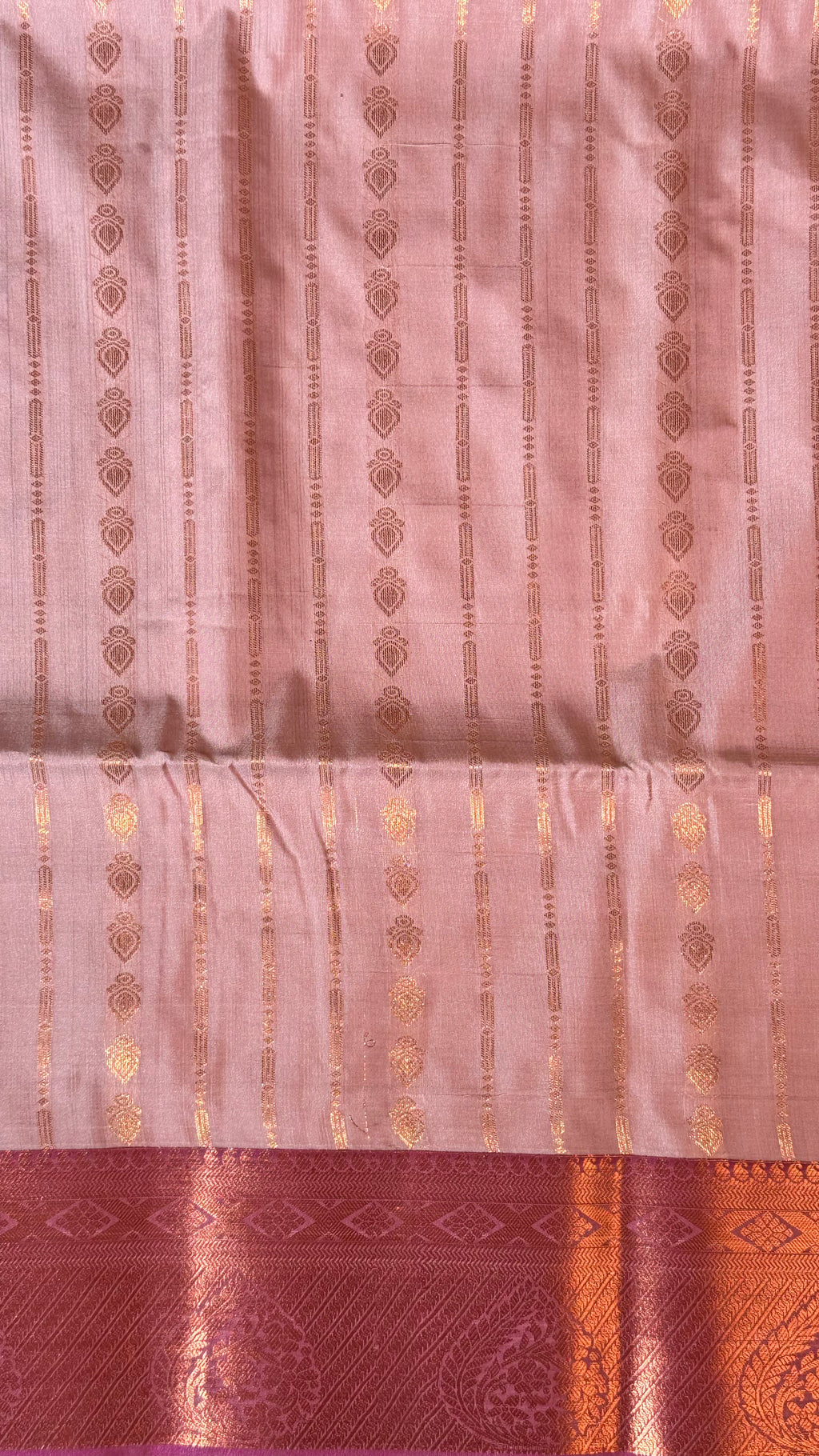 Soft Silk Saree - Rose Gold