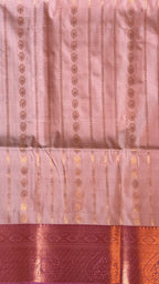 Soft Silk Saree - Rose Gold