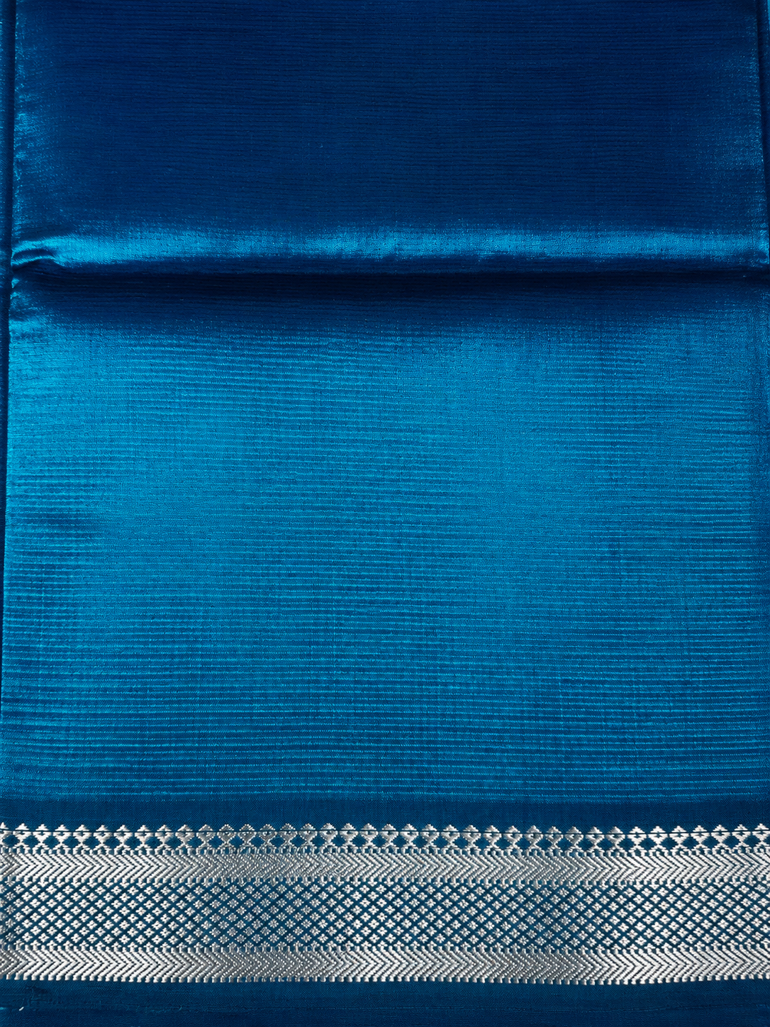 Mangalagiri Silk Saree - Deep Peacock Green