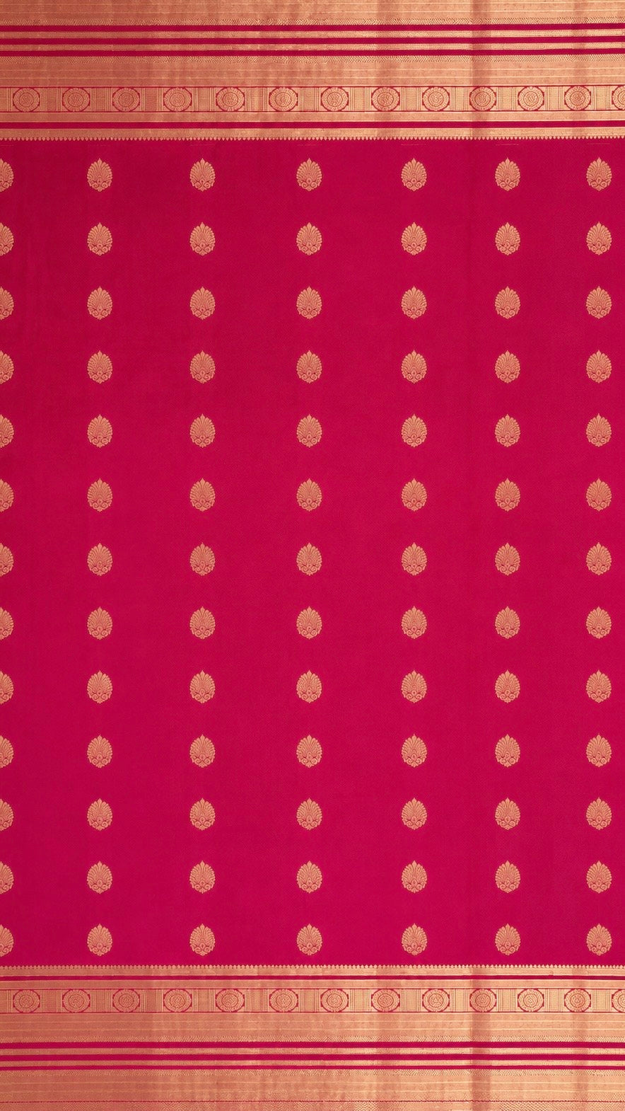 Luxury Silk Blend Kanchipuram Pattu | Bridal Red | Grand Pallu