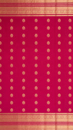 Luxury Silk Blend Kanchipuram Pattu | Bridal Red | Grand Pallu