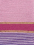 Cotton Candy Saree With Stripped Border