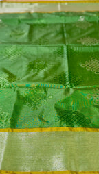 Soft Silk Saree with Vintage Kolam Motifs