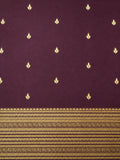Kanchi Varisaipet Vasthram- Pure Silk Saree- Deep Plum Brown