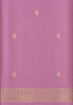 Pure Handloom Arani Silk Saree | Onion Pink | One Inch Border