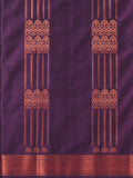Soft Silk Saree - Plum