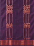 Soft Silk Saree - Plum