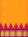 Pure Handloom Thirubhuvanam Silk Saree | Korvai | One Side Border with தாழம்பூ