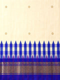 Pure Handloom Thirubhuvanam Silk Saree | Korvai | One Side Border with தாழம்பூ