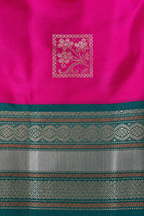 Silk Saree - Varisaipet Korvai Border & Flower Motifs